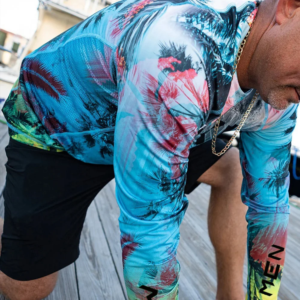 قميص صيد رجالي بأكمام طويلة مقنع ، حماية من أشعة الشمس ، جيد التهوية ، سريع الجفاف ، تيشيرتات حماية من الشمس ، خارجي ، صيفي