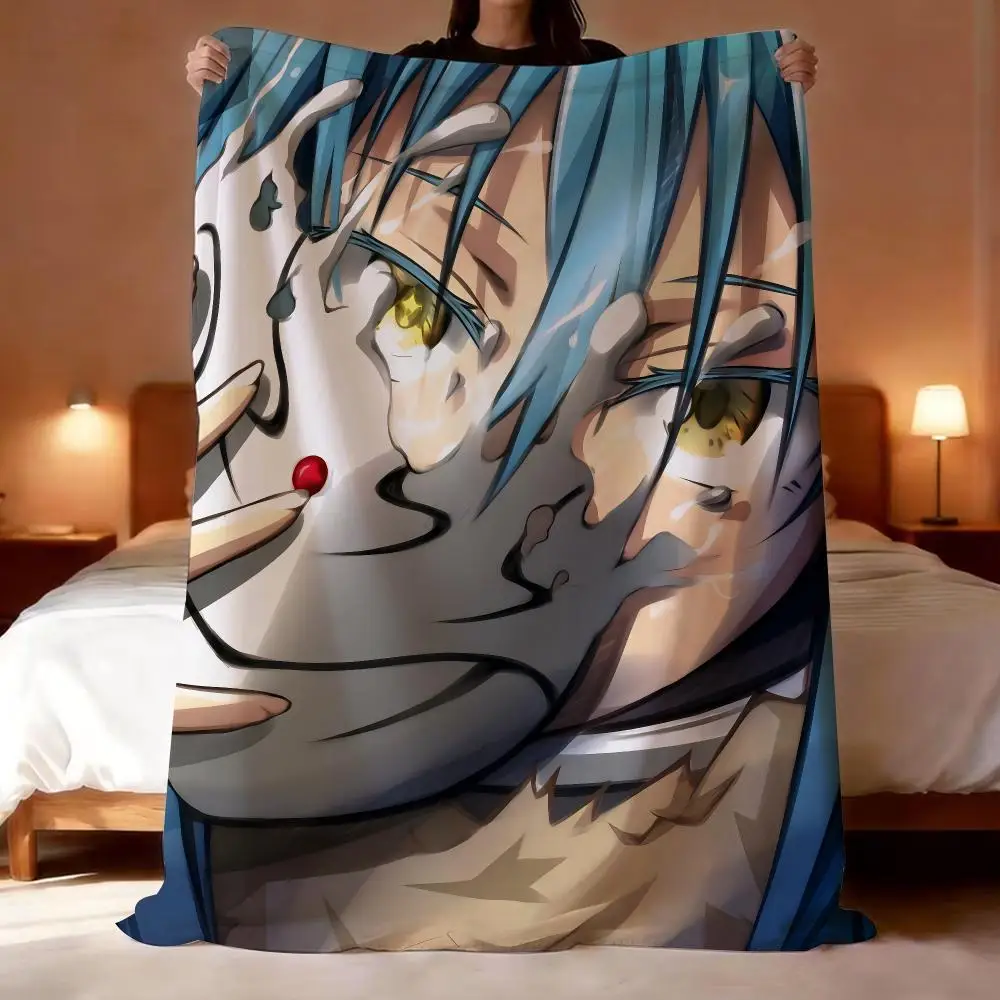 Anime That Time I Got Reincarnated as a Slime Throw Short Plush Throw Blanket Soft Skin-Friendly Multi-Scene Home Office