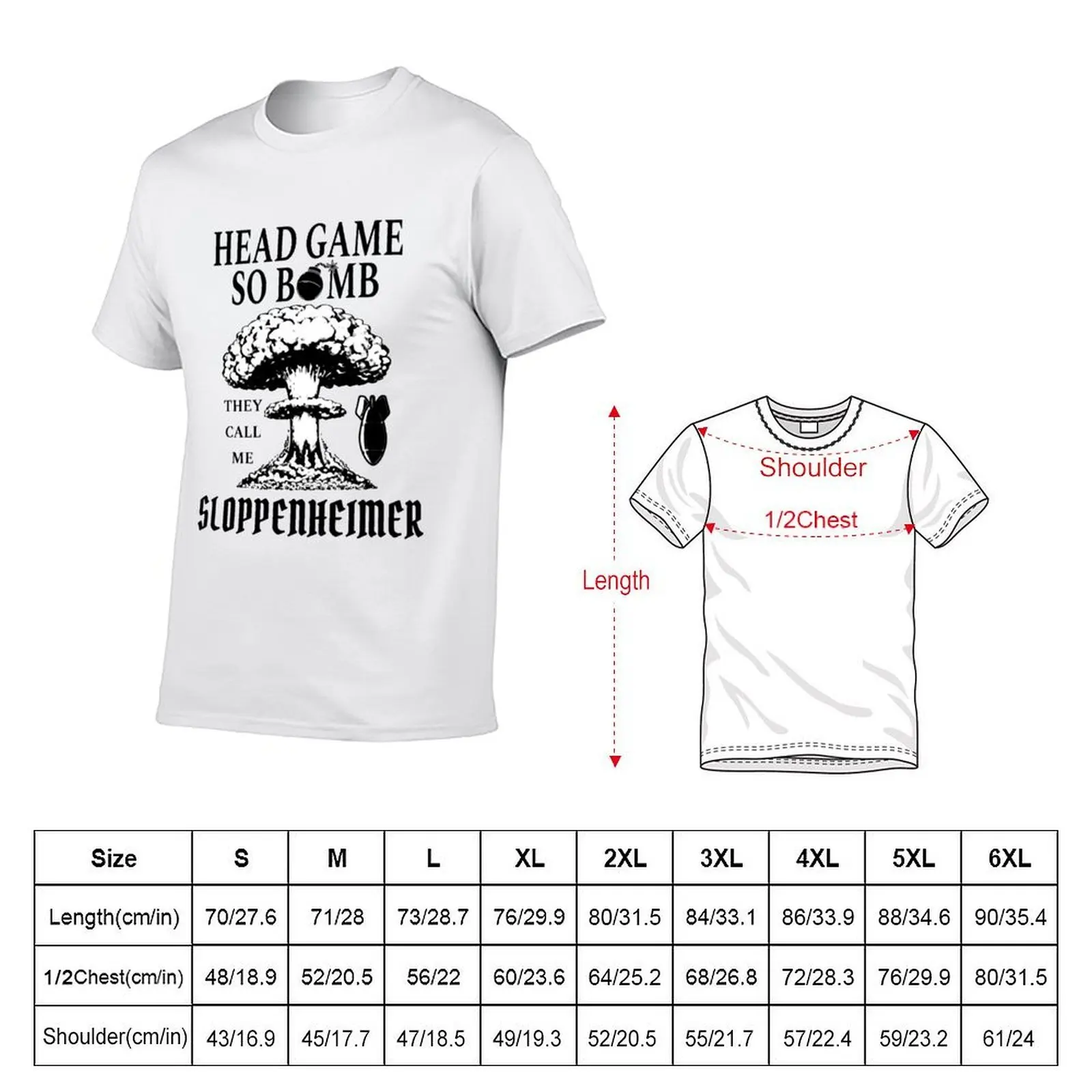 Sloppenheimer funny, transparent T-Shirt man t shirt summer man t shirt designer T-Shirt