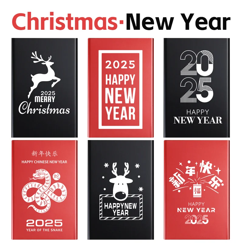 

2025 New Year Smoking Gift For Man Black Red Aluminum Alloy Metal Sliding Portable Cigarette Box Case Custom Laser Marking