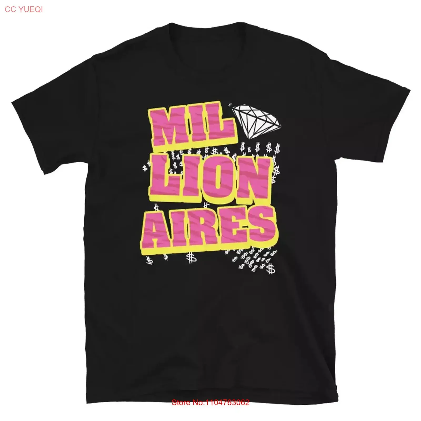 MILLIONAIRES Poster For Fans Black All Size T Shirt QT253 vintage Washed streetwear designer clothes Top For Everyday Wear