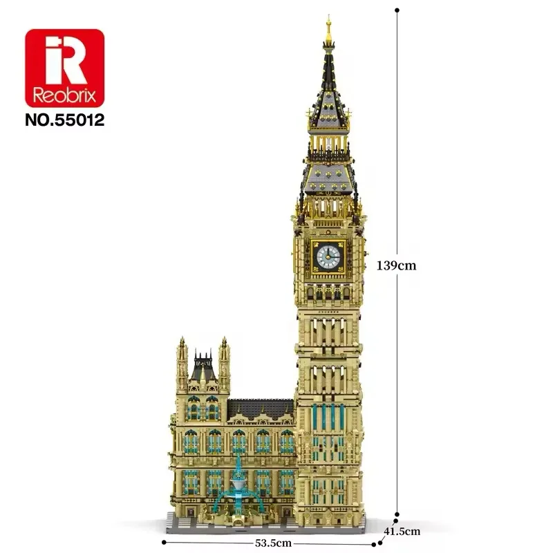 Der Clock Tower London Cities Big Ben Modellbausteine Weltberühmte Architektur Ziegelhandwerk Spielzeug für Kinder Geburtstagsgeschenke