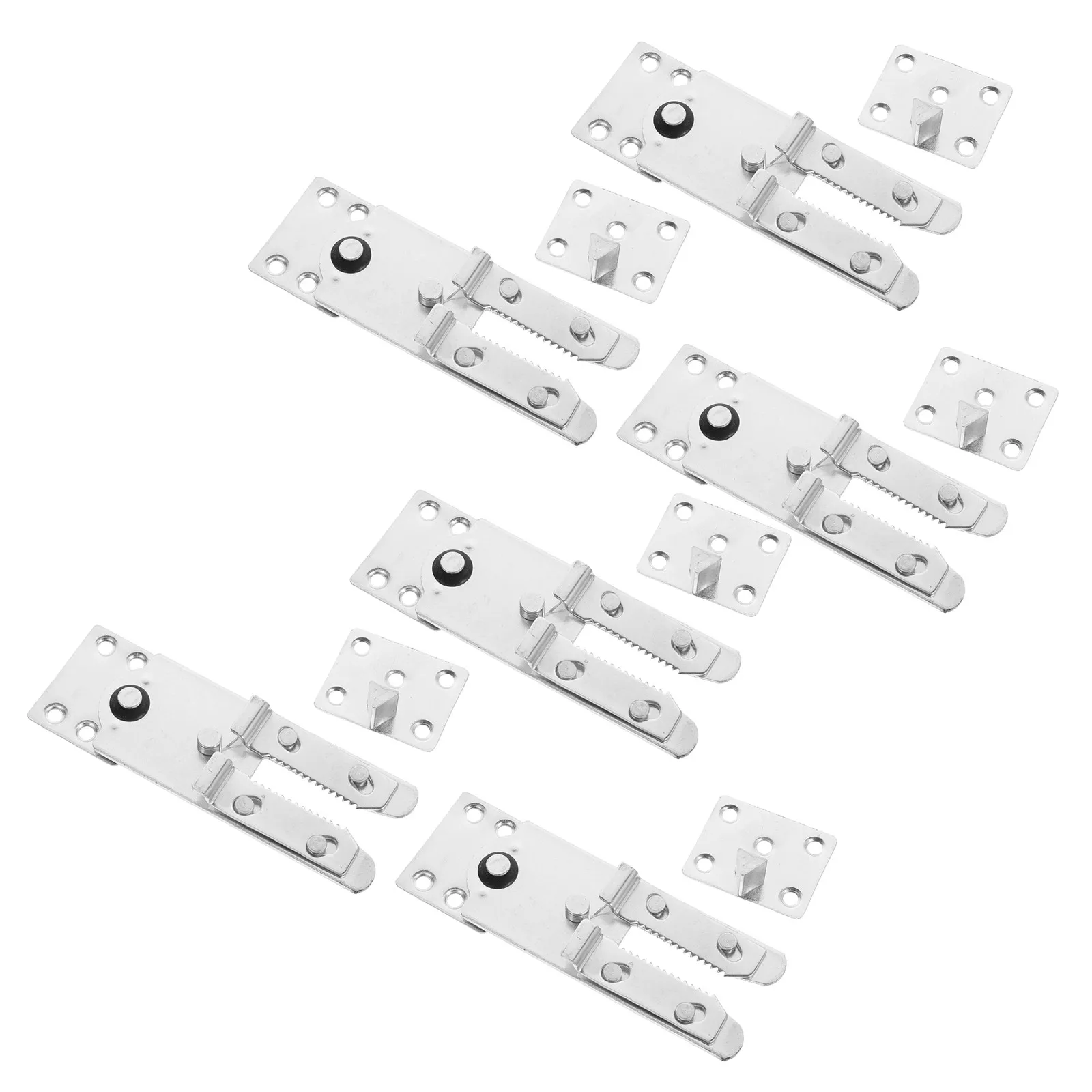 6Pcs Sofa Connectors Modular Interlocking Alligator Clamp Brackets Anti Slip Screws Prevent Sectional Couch Sliding Furniture