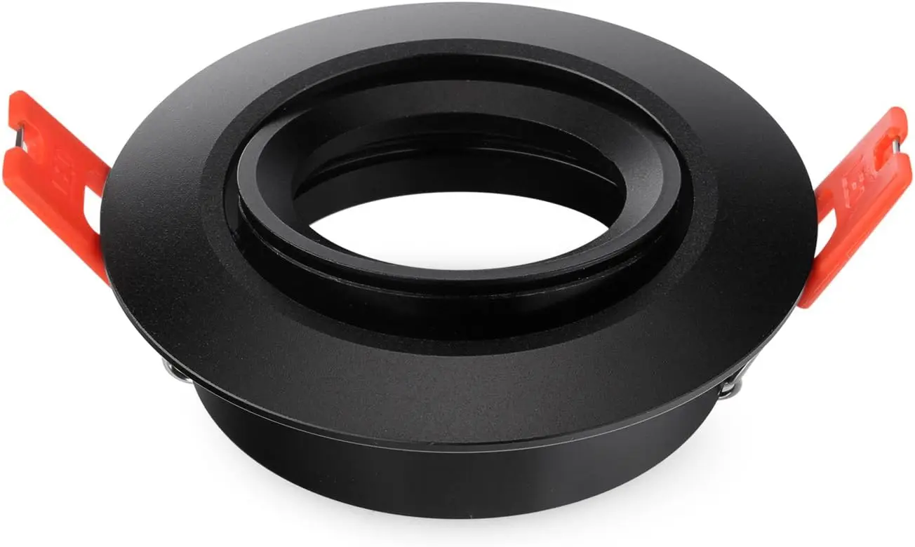 3 بوصة جولة Led راحة الزخارف الإضاءة، عكس الضوء الأضواء النازل حامل، لمصابيح MR16/GU10، التحديثية مقلة العين الخفيفة #1