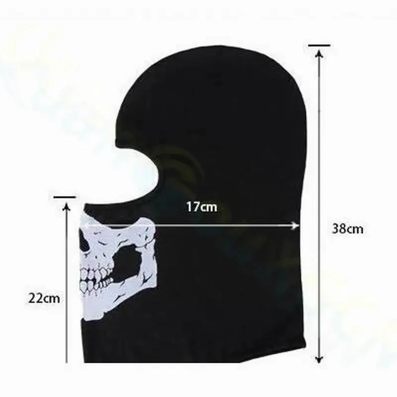 Balaclava Motorcycle Full Face Mask Skull Print Motorbike Full Face Mask Windproof Skiing Head Neck Warmer Bicycle Helmet Liner view 6