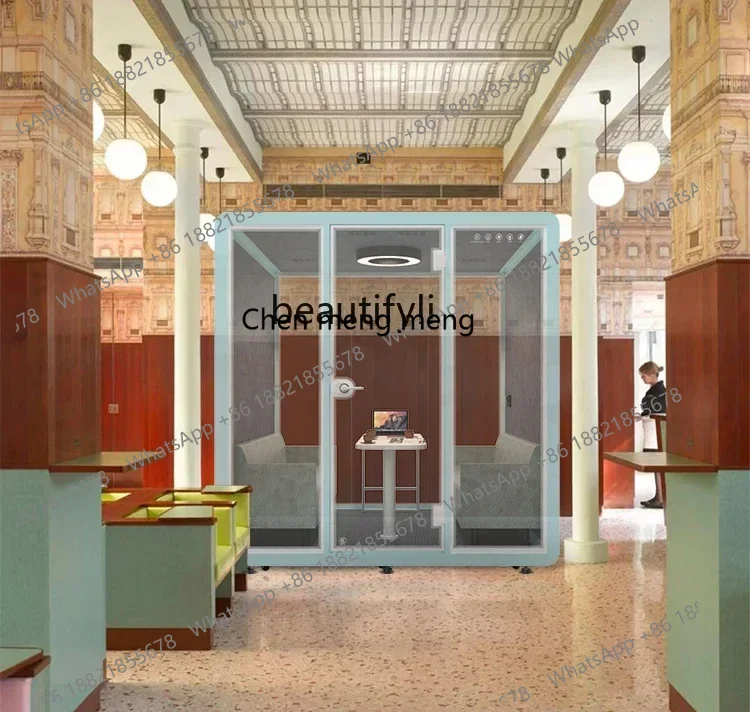 LHY26 ss Removable Home Soundproof Room Indoor Mute Cabin Live Training Conference Room Telephone Booth