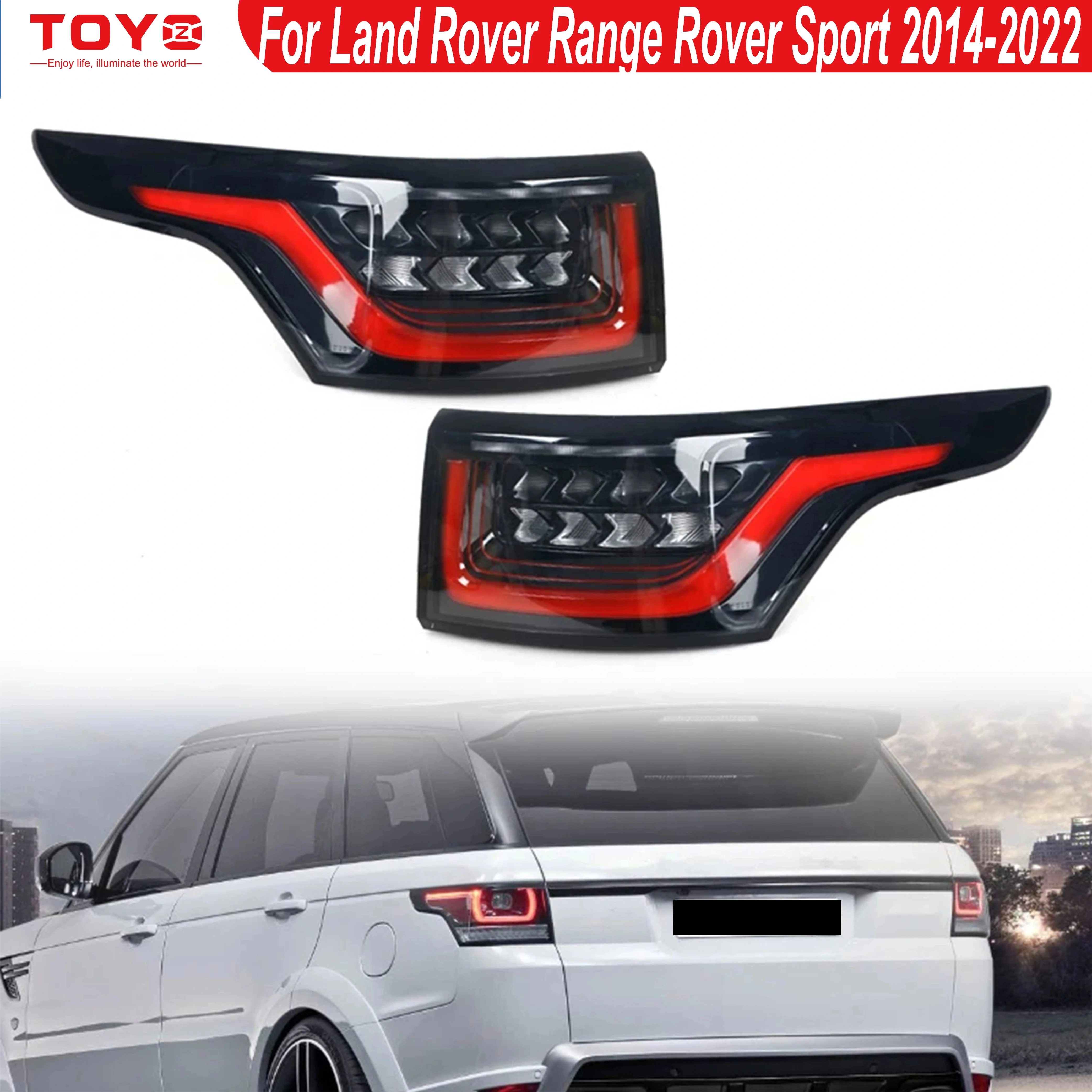 

1 PC Left/Right Tail Light for Land Rover Range Rover Sport 2014-2022 Driving Reversing Brake Lamp Dynamic LED Turn Signal Light