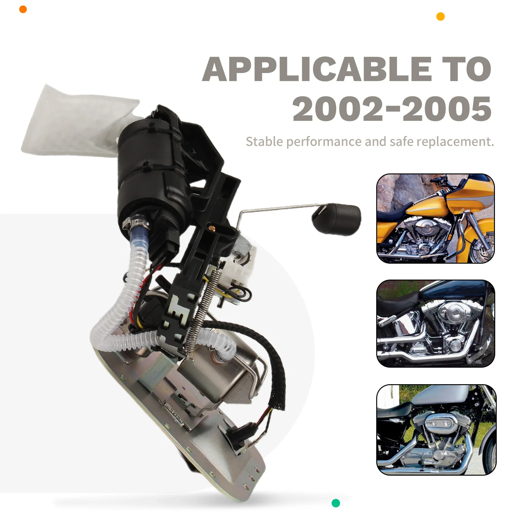 

A33K-For Davidson 2002-2005 Fuel Pump Assembly 75132-01D HFP-A321 Motorcycle Replacement Part Accessory