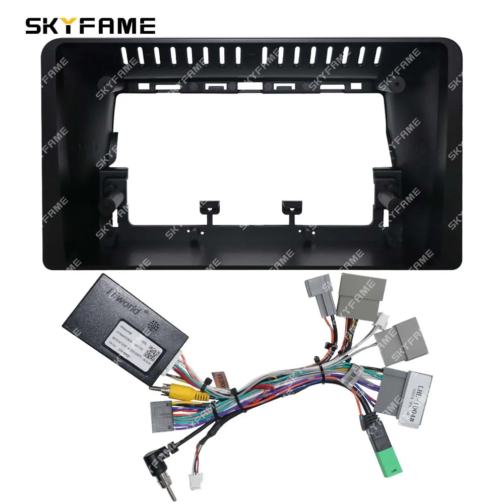 SKYFAME Car Frame Fascia Adapter Canbus Box Decoder Android Radio Dash Fitting Panel Kit For Honda Stepwgn