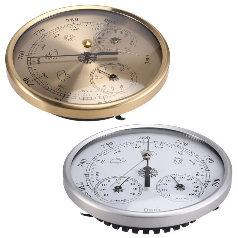 ABWP-2PCS Wander Cloudly Barometer With Thermometer Hygrometer 3 In 1 Weather Station For Weather Forecasting Instrument