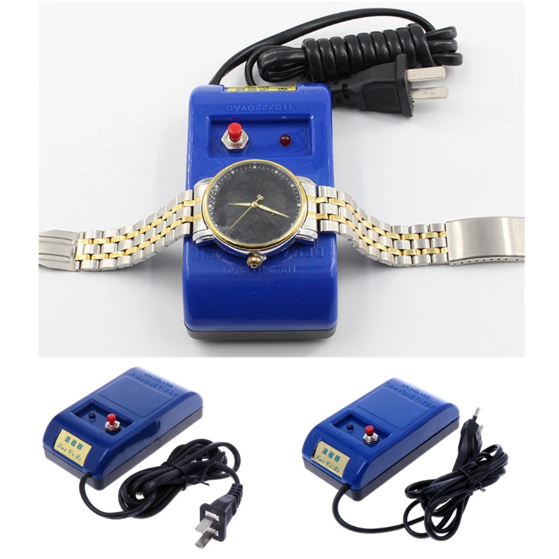 1PCS Professional Watch Repair Tool kit Demagnetizer Demagnetize Tool EU US Plug Mechanical for Mechanical/Quartz Watch