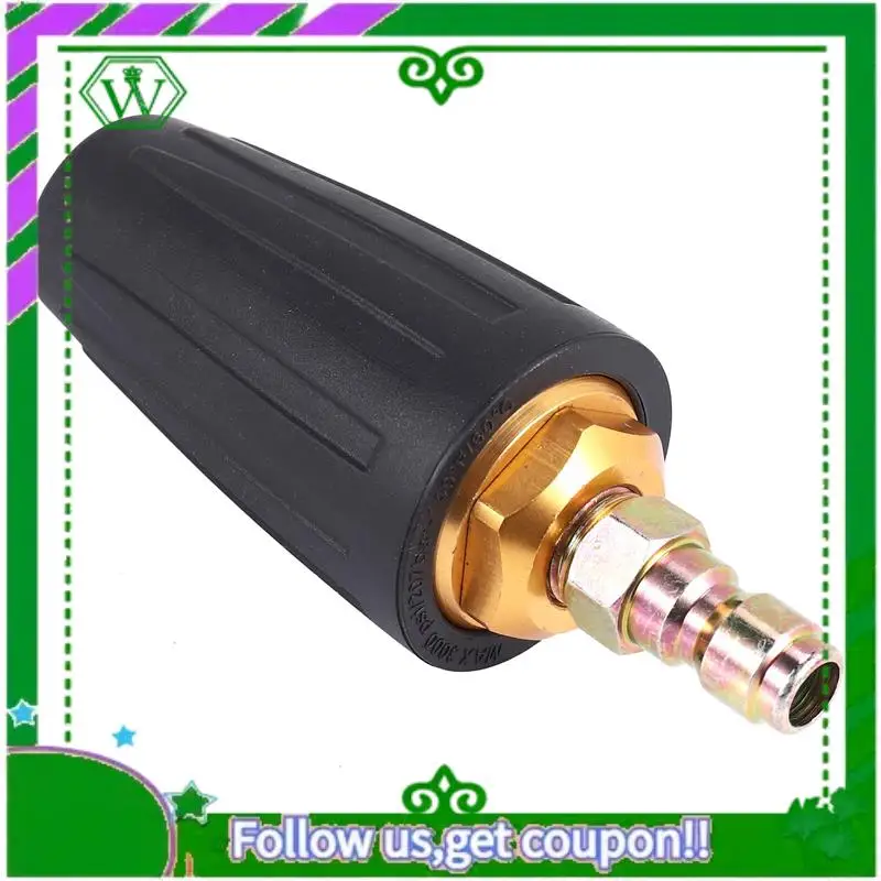 

AC34-универсальная турбонасадка для мойки высокого давления для фитинга выхода высокого давления, роторное отверстие 3,0, быстроразъемная вилка 1/4 дюйма, Spra