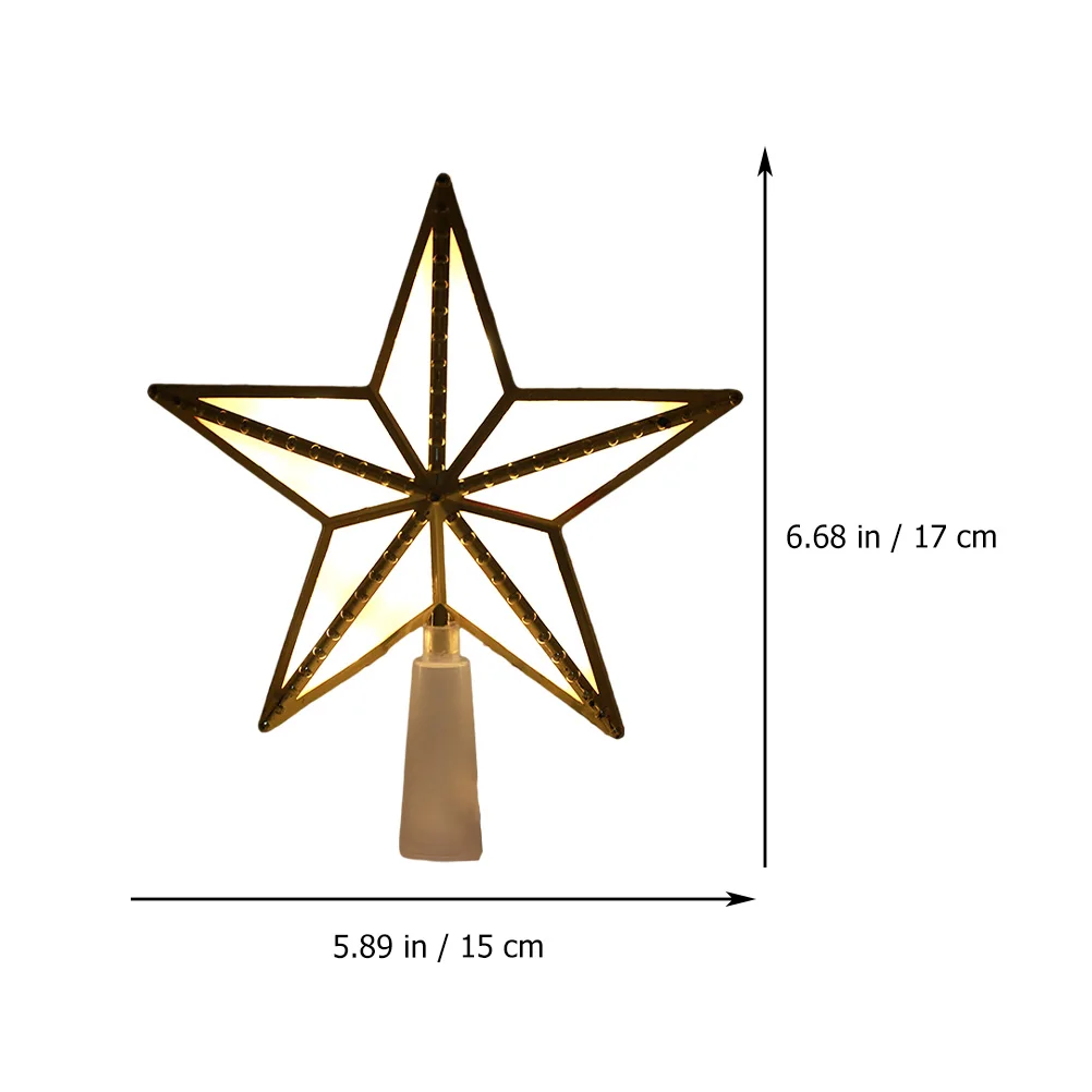 

Xmas Tree Decor Lovely Star-Shaped Light Home Decorative Light Lightweight Plastic Tree Adorn Xmas Party Supply Family