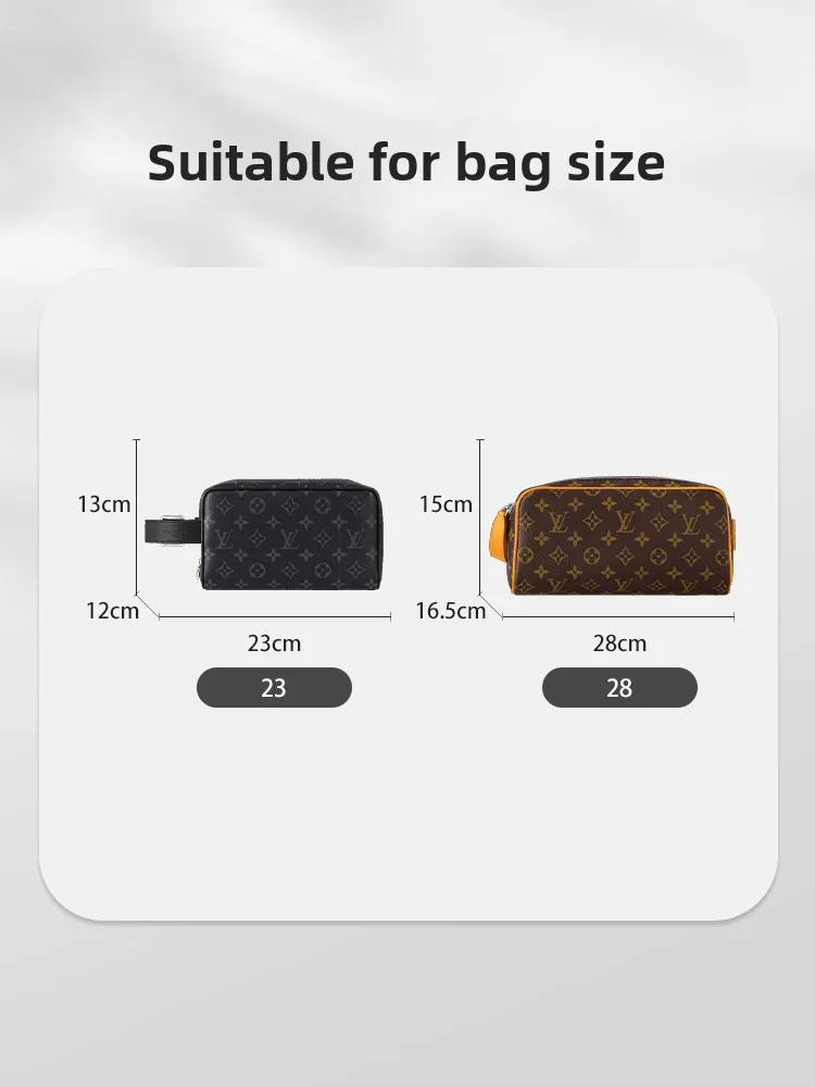 

Lightweight Nylon Inner Bag for LV Dopp Kit Wa Bag Cosmetic Bag Organizer Insert Pouch Suitable for Various Bags