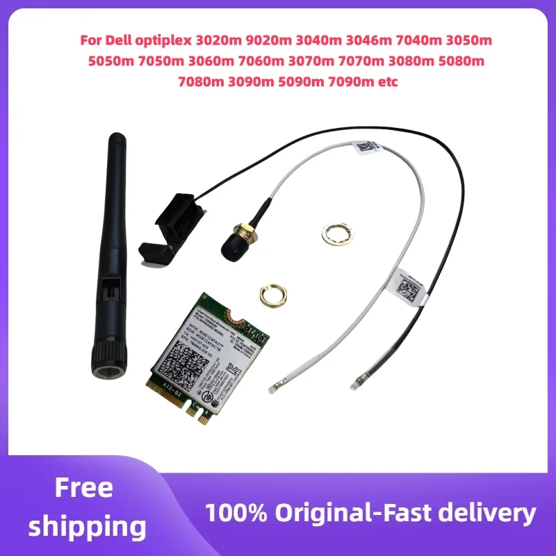 

Original New For Dell Optiplex 3020m 7060m 5090m 3050m 7090m etc Wifi Antenna Cable Card 7260AC WiFi Wireless Network Card