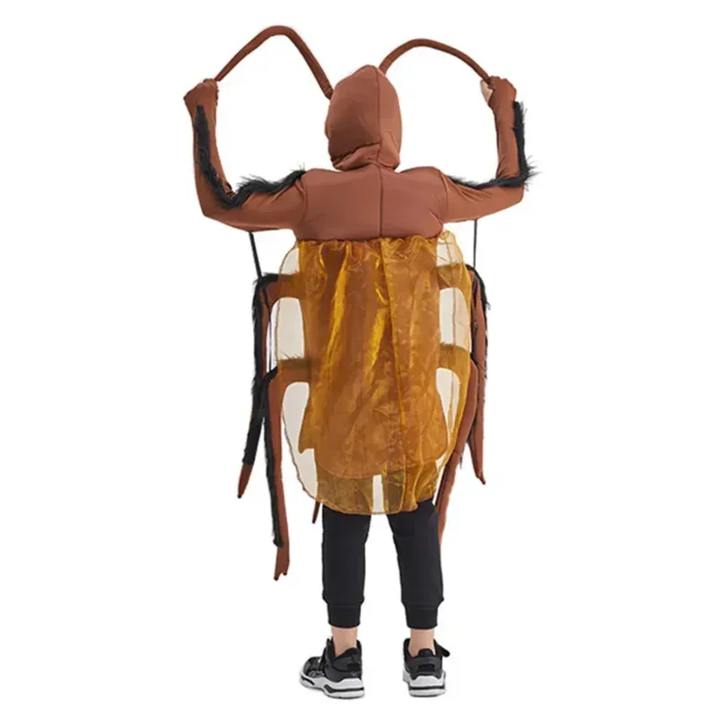 2025 Nuovi Bambini Per Adulti Divertente Scarafaggio Costume di Halloween Per Bambini Insetto Abiti Cosplay Carnevale Pasqua Purim Vestito Operato AA