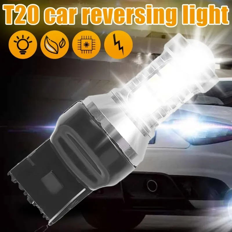 T20 Car LED Reverse Light 27SMD Decoding High Brightness LED Rogue Reversing Light T15 W16W 7440 7443 3156 3157 Signal Light