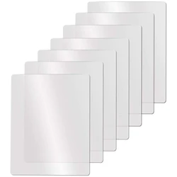 Clear Flexible Plastic Cutting Board Mats Set, Frosted Clear Kitchen Cutting Board Clear Mats 17.5 x 12 Inches, Set of 7