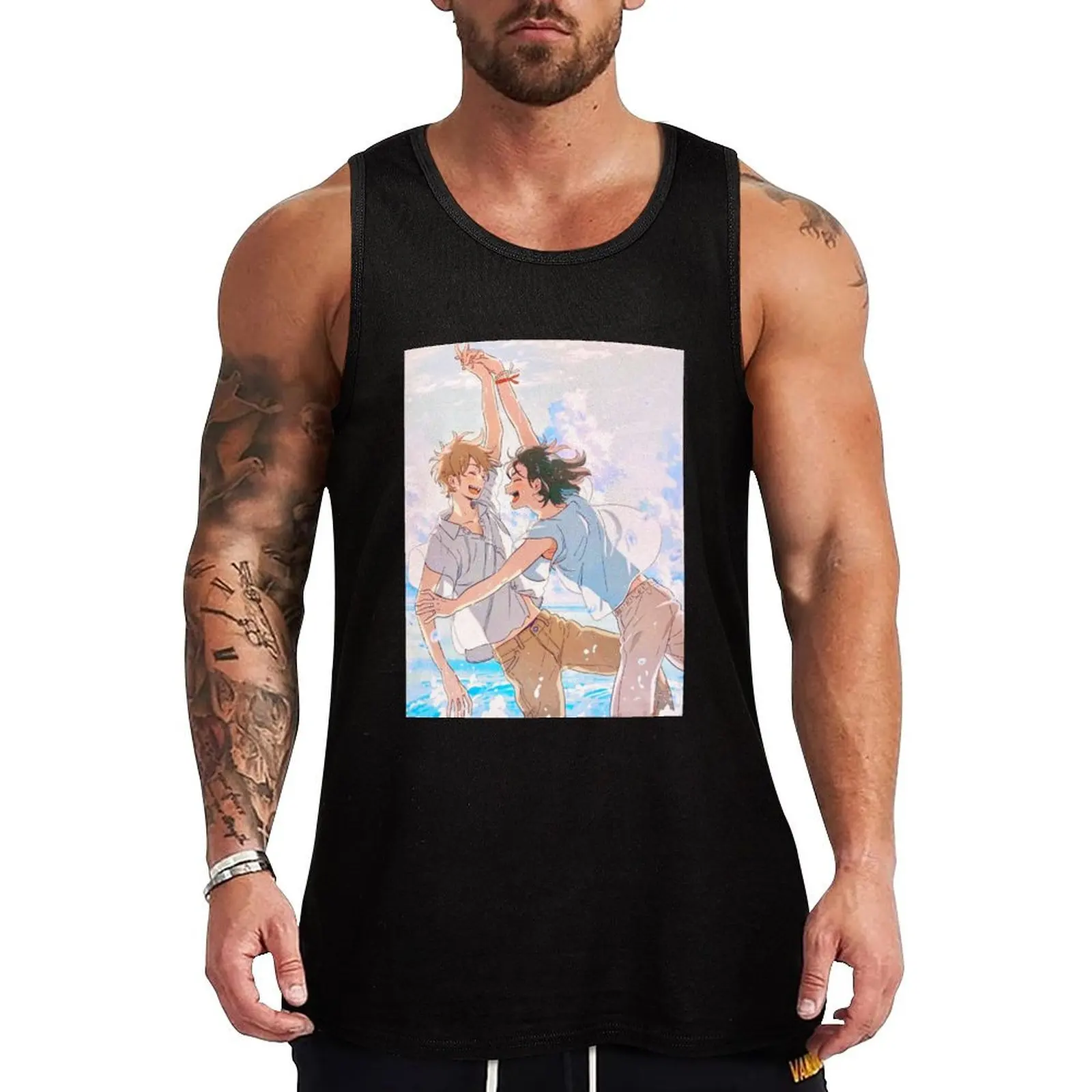 Mio X Shun - Umibe no Etranger Tank Top summer clothes quick-drying t-shirt Sportswear for men