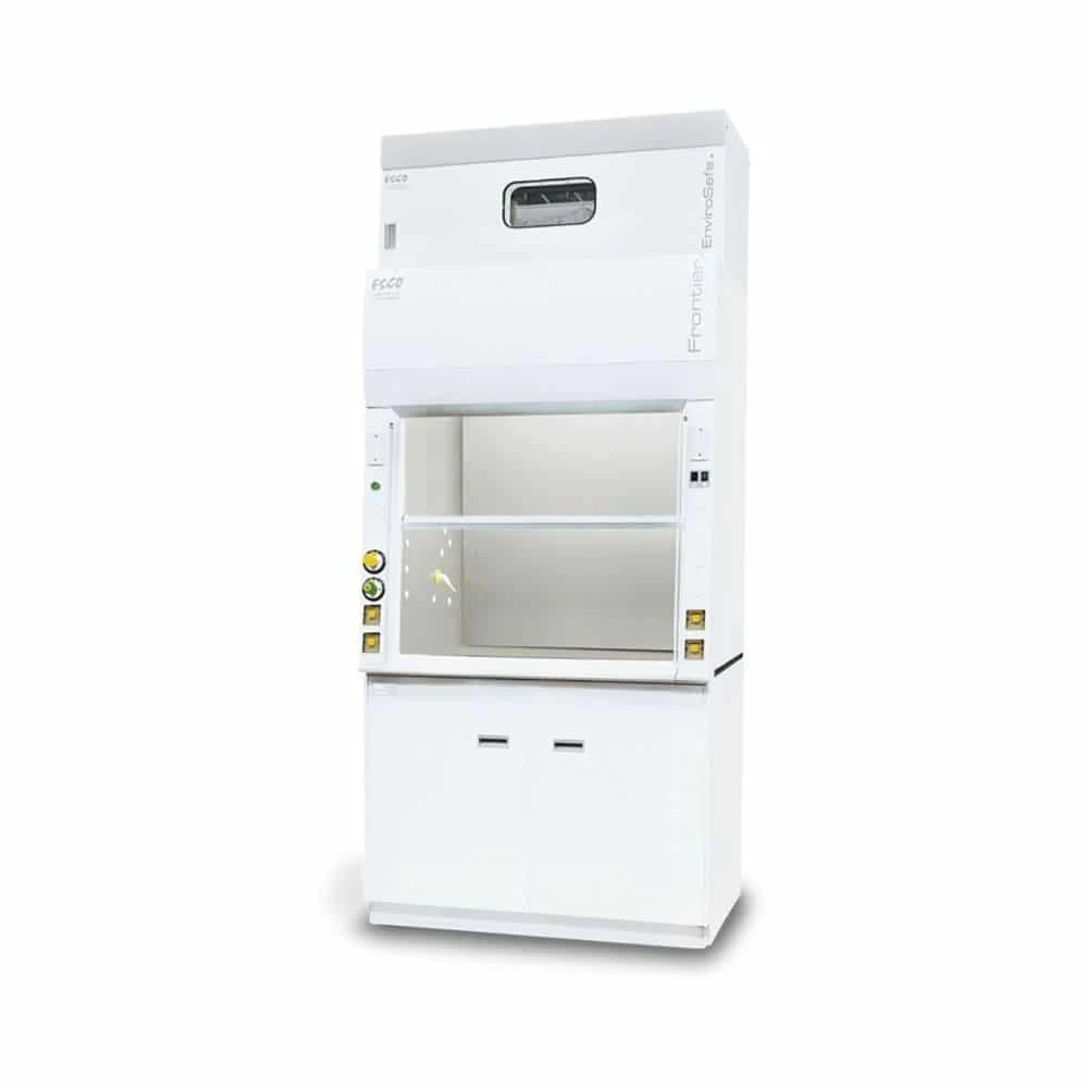 

Cartmay High Quality Steel Fume Hood With Black Epoxy Resin Worktop Lab Fume Hood With Faucet