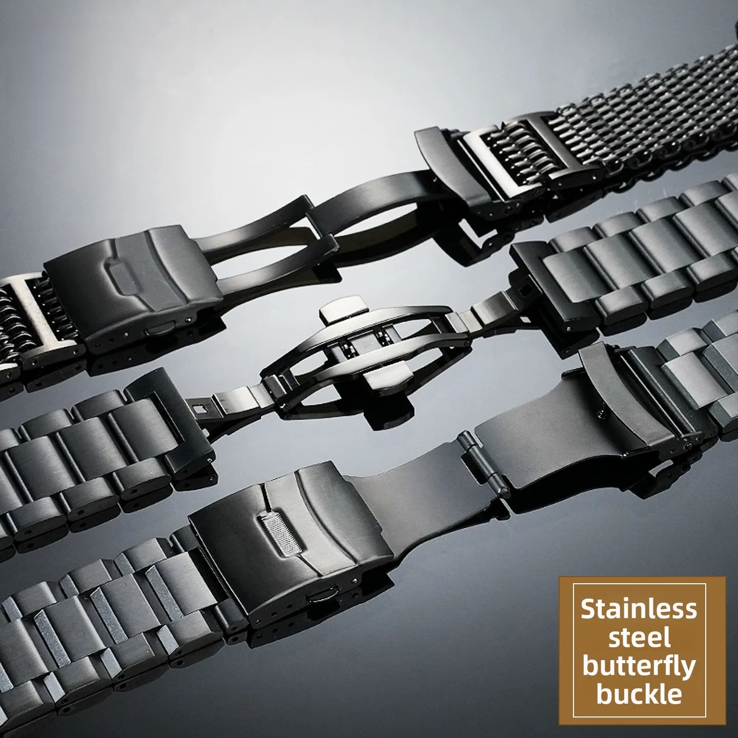 ل كاسيو الهواء المسيطر GWR-B1000 GWRB1000 О Б1000 تعديل عالية الجودة الفولاذ المقاوم للصدأ حزام الرجال المعادن حزام (استيك) ساعة سوار