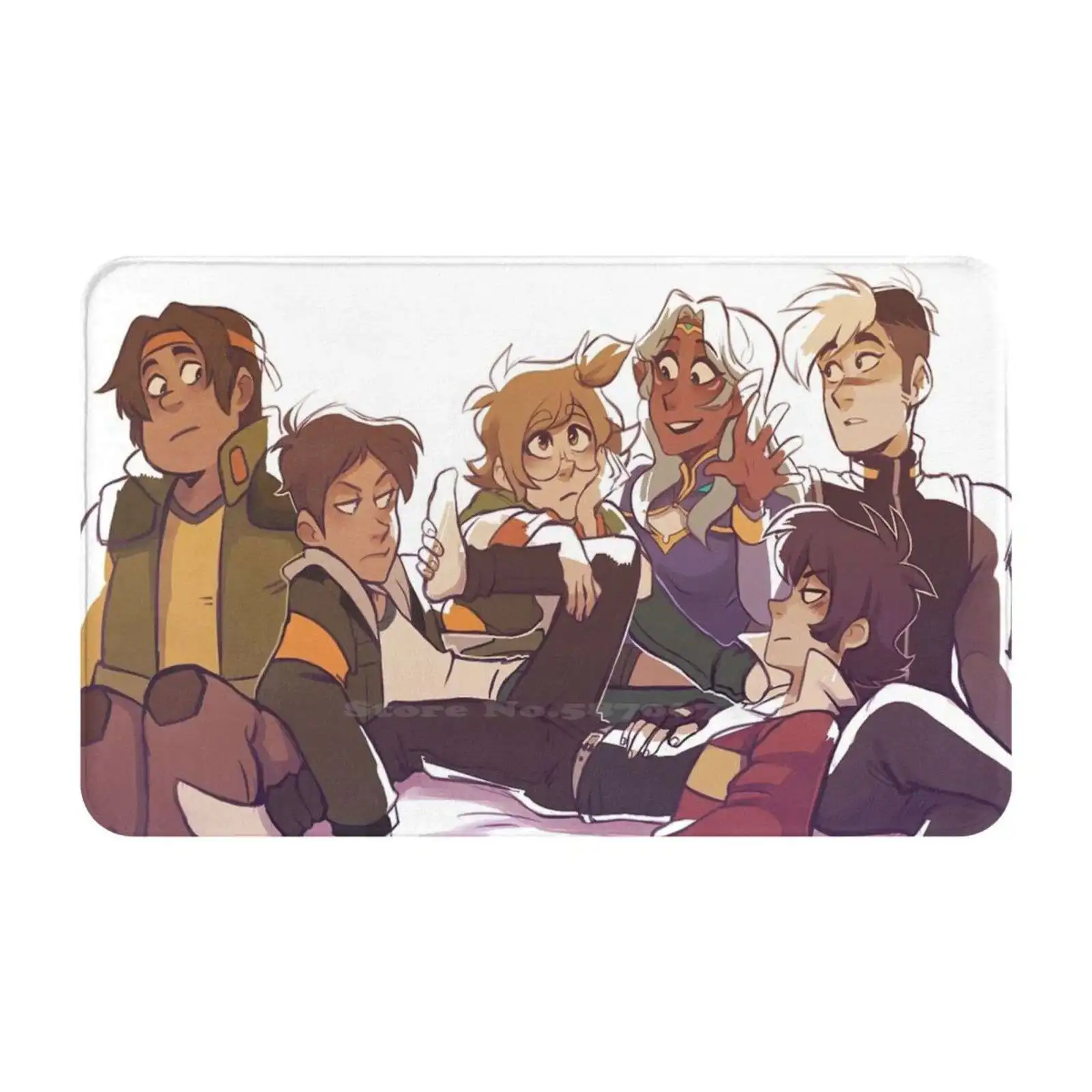 Paladins Pls Soft Cushion Car Home Carpet Door Mat Hunk Garret Lance Mcclain Keith Kogane Pidge Gunderson Princess Allura