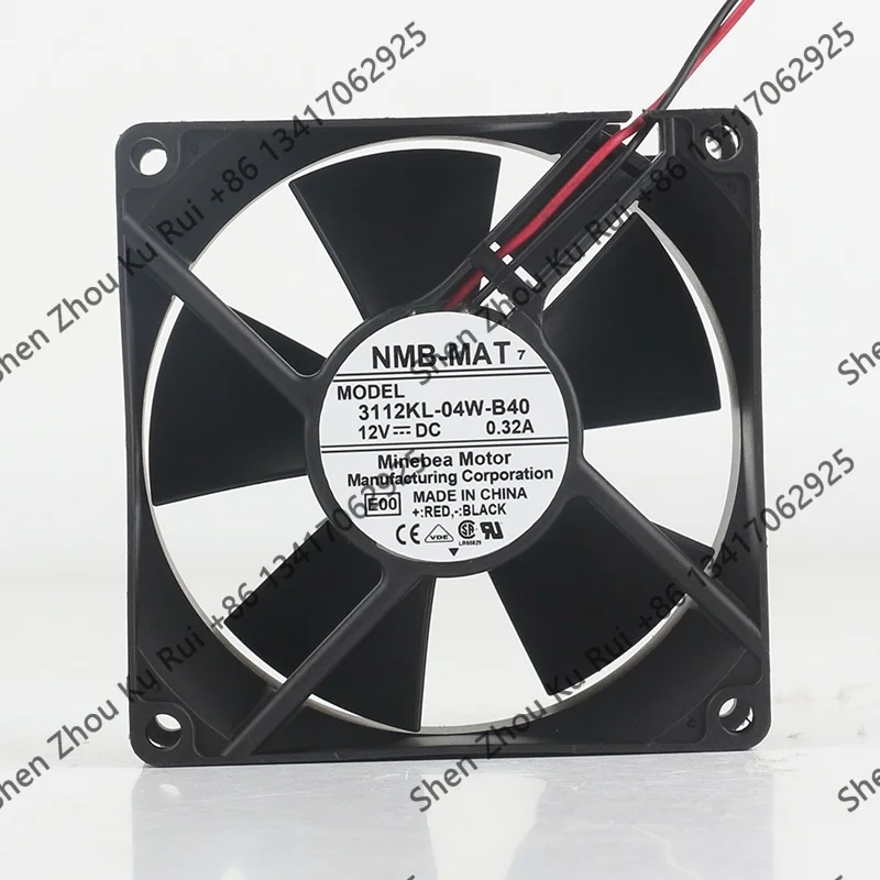 

Brand new genuine product 8CM 3112KL-04W-B40 12V 0.32A 80X80X32MM computer case fan Cooling fan 8032 2-wire server switch