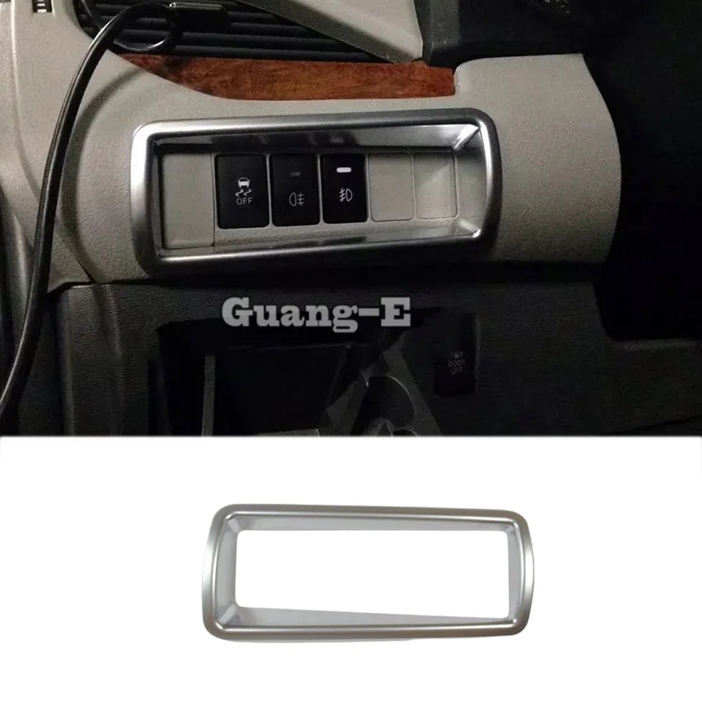 

For Toyota Sienna 2015 2016 2017 2018 2019 2020 Car Cover ABS Silver Front Stick Headlight Light Switch Inner Trim Frame Lamp