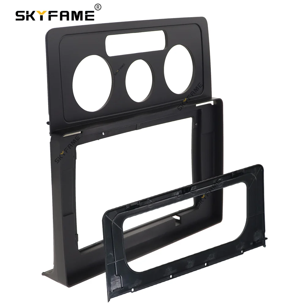 SKYFAME Car Frame Fascia Adapter Canbus Box Decoder Android Radio Dash Fitting Panel Kit For Volkswagen Caddy 2K 3