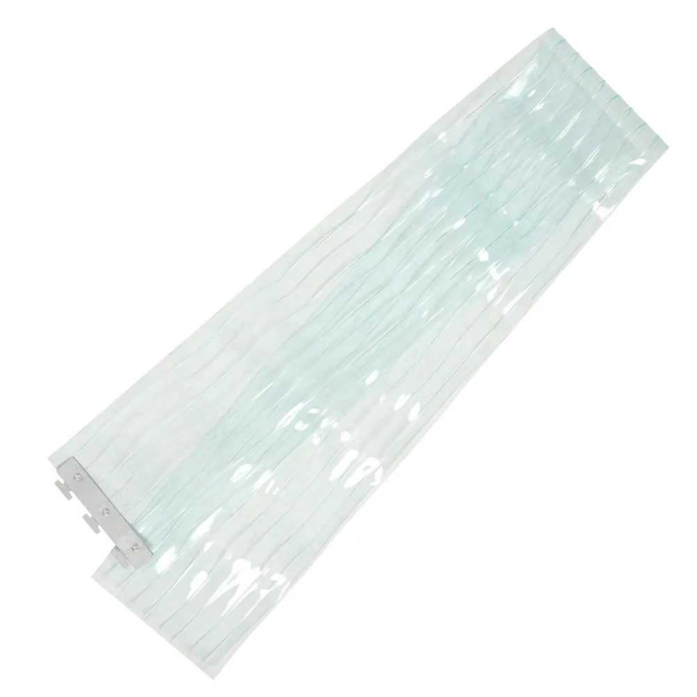 Strip Door Curtain Kit PVC Stainless Steel Windproof Freezer Garage Door Louvers Insulation Replacement Divider