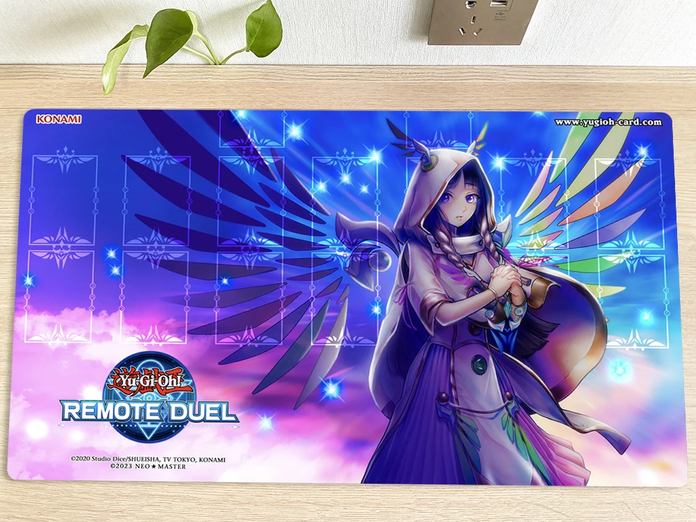 YuGiOh Table Playmat Diviner of the Herald TCG CCG Mat Trading Card Game Mat Mouse Pad Gaming Play Mat Mousepad Free Bag