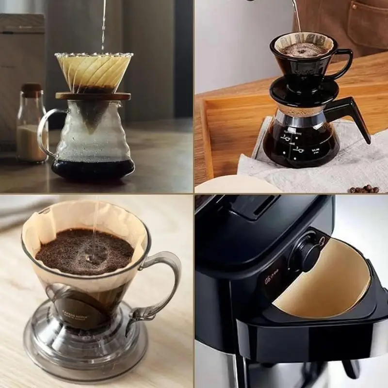 100pcs Environmentally Friendly Log Pulp Paper Coffee Filter Coffee Brewing Filter Bag
