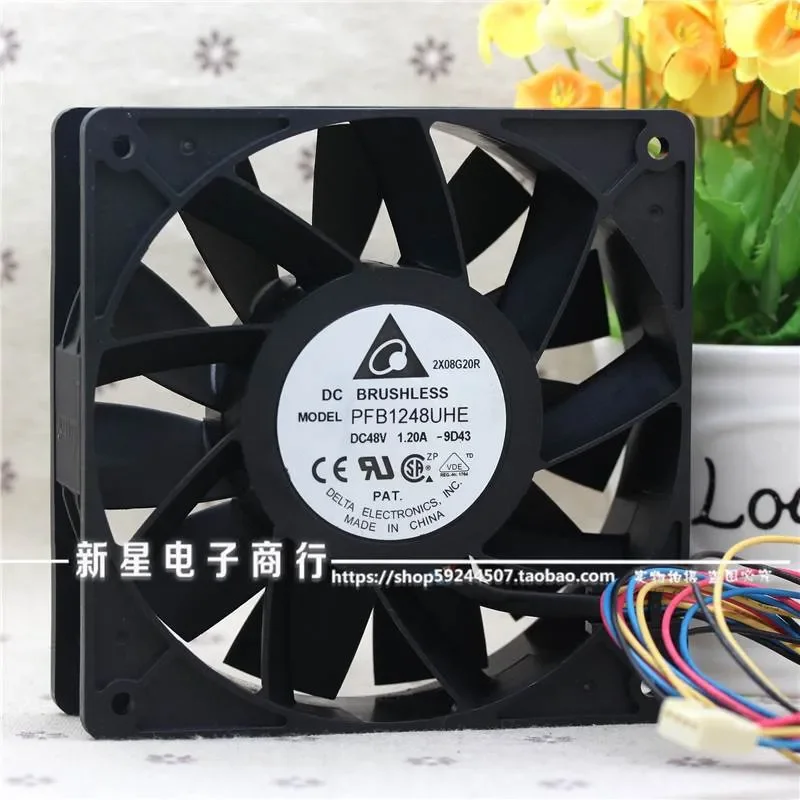 for PFB1248UHE 12038 48V 1.20A Waterproof Large Air Volume Fan for Humidifier Modified Cooling
