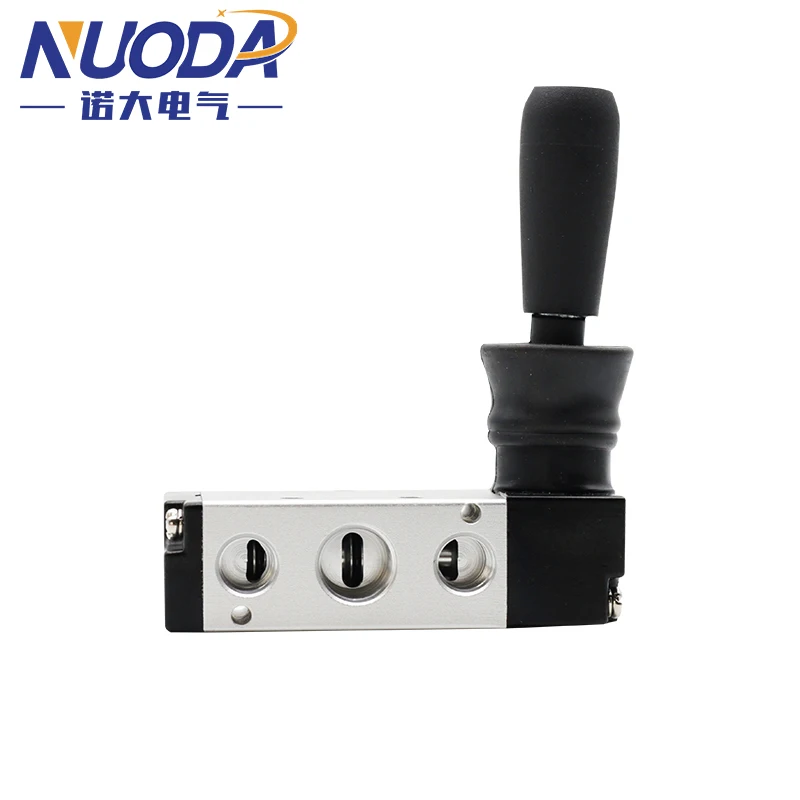 Électrovanne 4H210-08 5/2 Way Pneumatic Air Hand Lever Operated Valve Manual Control 2 Position 3 5Port Push-Pull 3H210-08 Pneumatique — détail 4