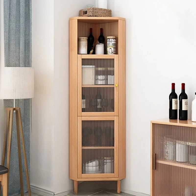 Nordic living room corner cabinet corner storage triangular storage