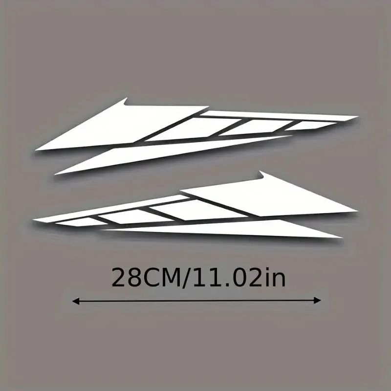 1Pair PVCReflective Motorcycle Accessories Scooter Tail Box Decorative Stickers