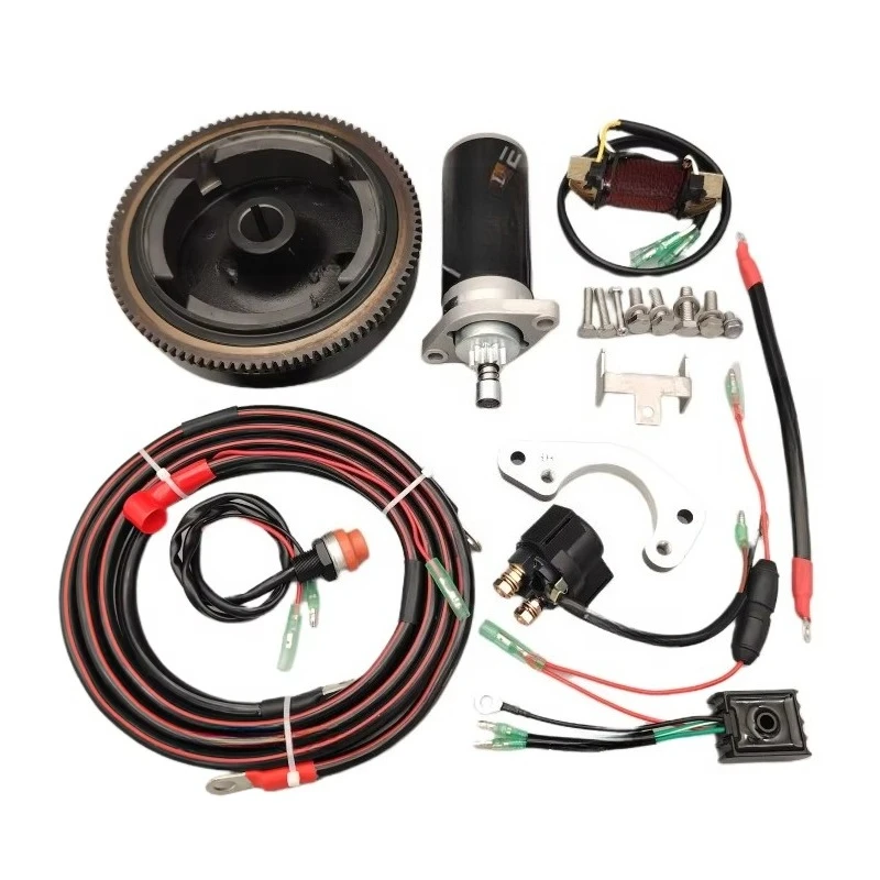 Electric Start Kit for 2-Stroke 18HP Mercury Outboard Motorboat Engine Electric Start Conversion Kit