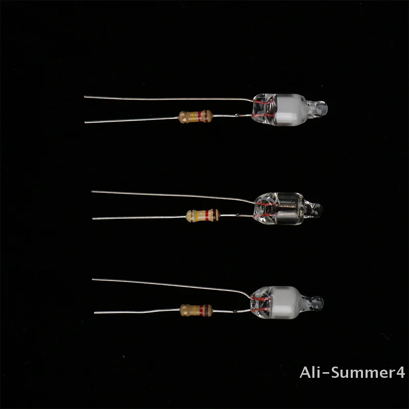 

10 шт. неоновый индикатор зеленый красный синий знаки 6 мм неоновая лампа свечение 2 медный провод 6X13 мм неоновые индикаторные лампы