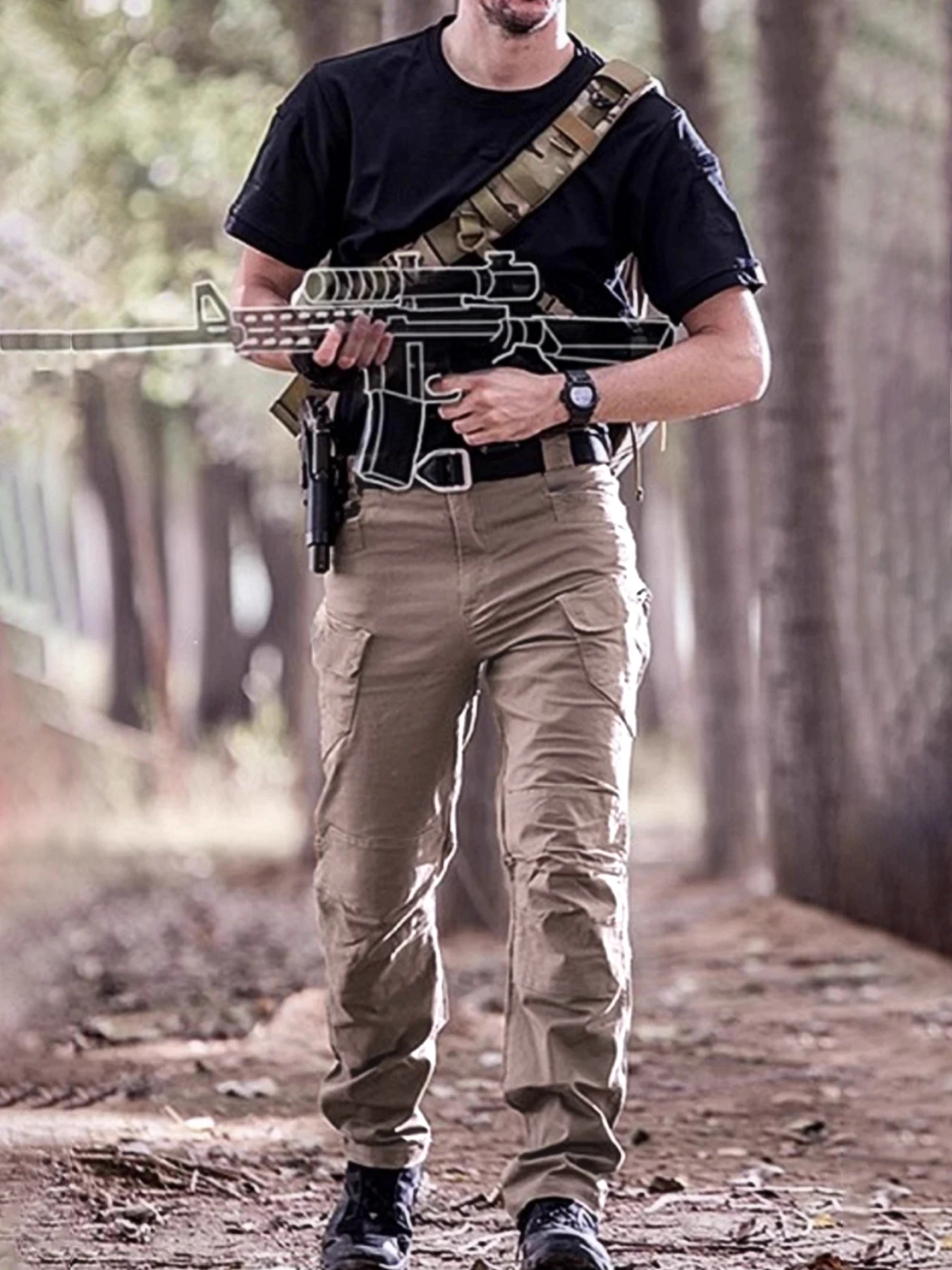 

Тактические брюки-карго мужские водонепроницаемые дышащие тактические брюки мужские повседневные армейские длинные брюки в стиле милитари мужские быстросохнущие брюки-карго