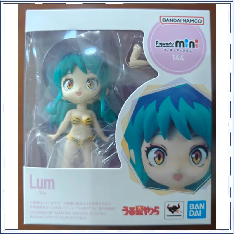 BANDAI Anime Urusei Yatsura Cute Lamu Figuarts Mini PVC Christmas Gifts or Collection Genuine Action Figure Model Toys in Shelf