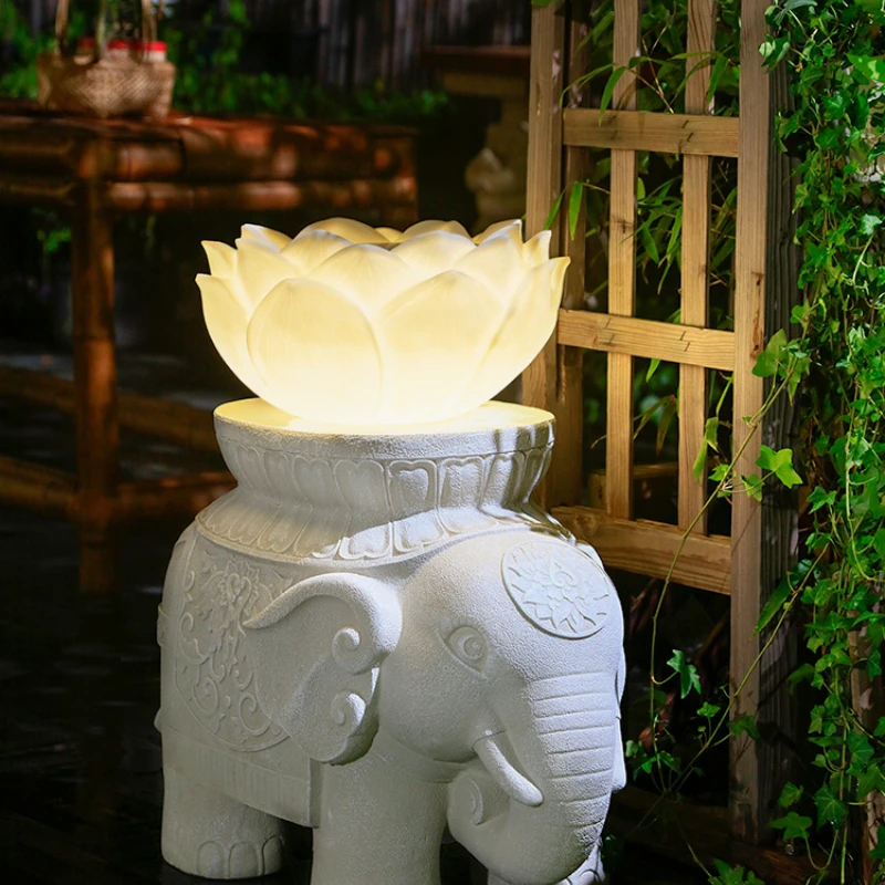 

Lamp Outdoor Yard Lamp Garden Gate Elephant Decorative Lamp Villa Garden Landscape Lamp Outdoor Lighting Lamp Fairy