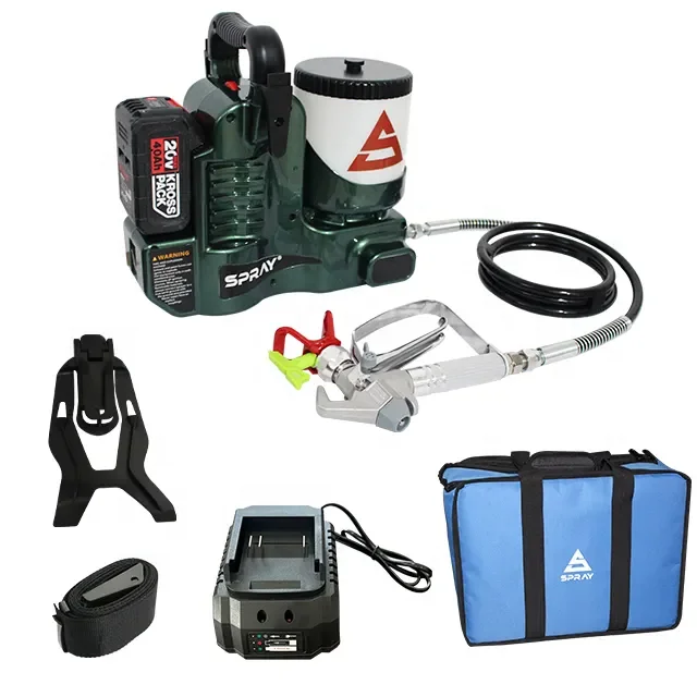 

Безвоздушная машина высокого давления с аккумулятором Ручной беспроводной распылитель краски с питанием от аккумулятора