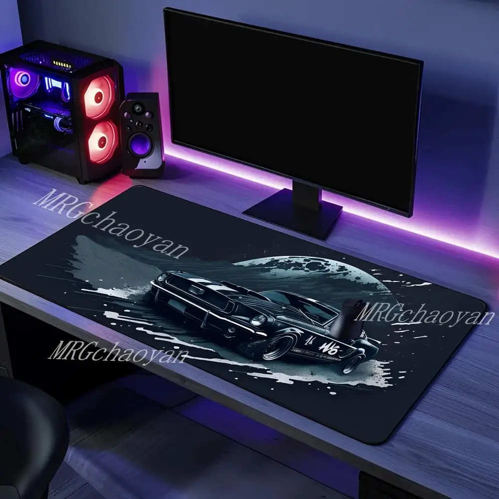

Black Sportcar Mouse Pad Cool Car Large Computer Office Game Table Mats XXL Anti-slip HD Gaming Keyboard Mousepads Long Desk Mat