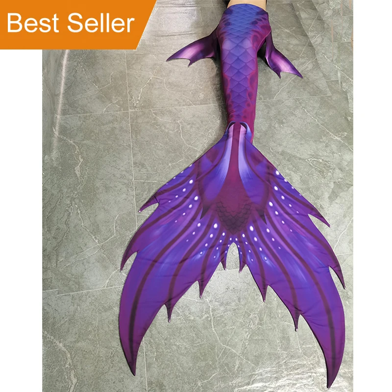 

Professional Free Shiping customization Mermaid tail Skins training aquarium performance Fish skin can be matched Mahina Monofin