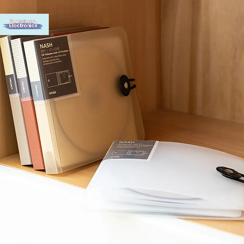 【1PC Plastic Disc CD Case DVD Holder Wallet Storage Bag Organizer Cover Bag Box CD DVD Album Box Cases With Buckle】