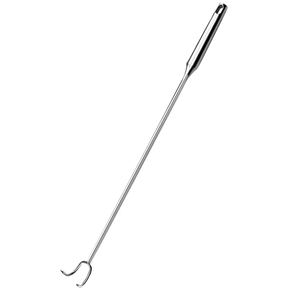 Practical Meat Hook Stainless Steel Food Hook Handheld Meat Flipper Hook Bbq Tools Kitchen Utensils Camping Accessories