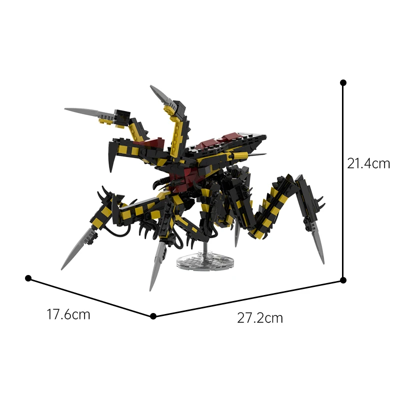 629 قطعة المركبة الفضائية جنود المحارب علة الوحش اللبنات نموذج مجموعة الطوب اللعب مناسبة لأصدقاء العائلة هدايا العيد