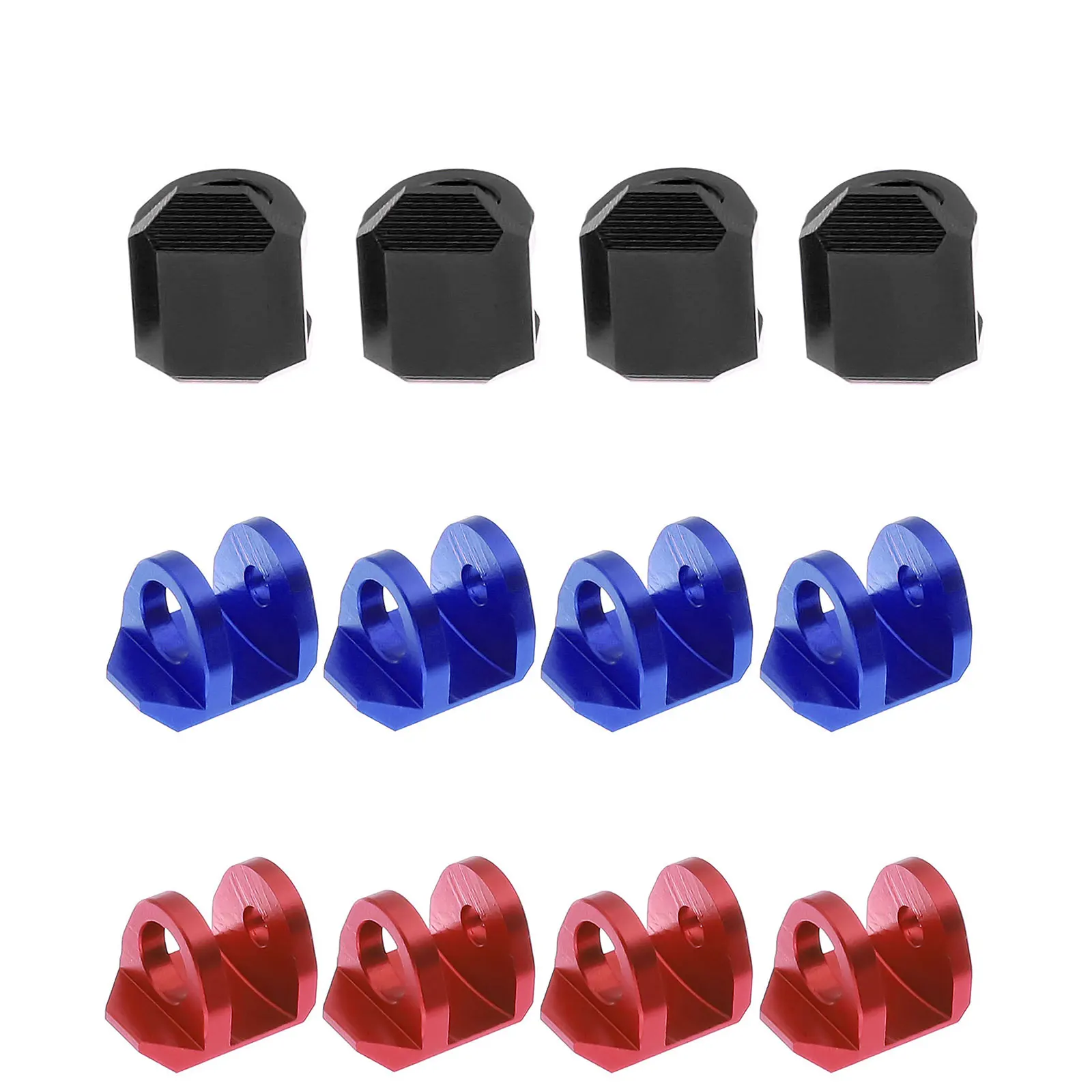 Protector de tapa de choque de aleación de aluminio, 4 Uds., para ARRMA 1/18 Granite Grom/1/14 Typhon Grom, protector de choque reforzado