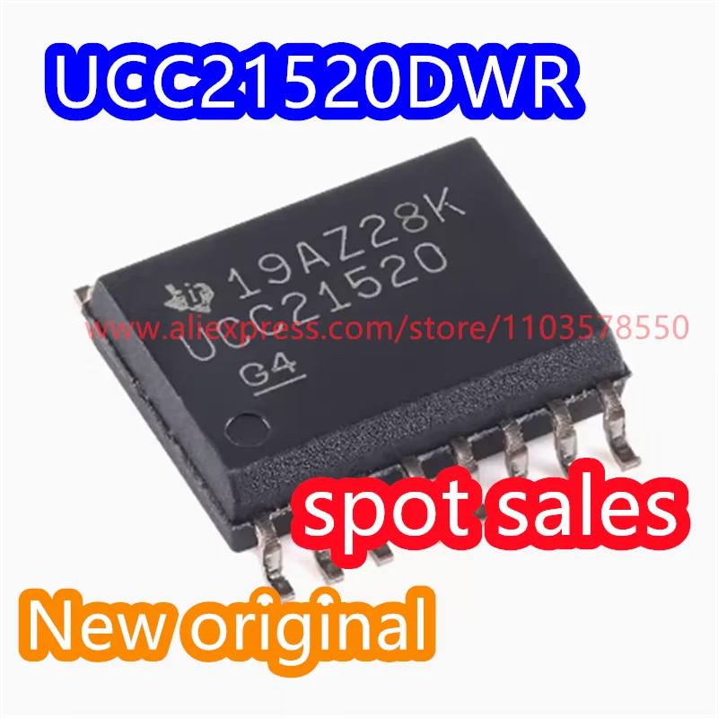 

（10PCS） Dual Channel Isolation Gate Driver Chip UCC21520DWR UCC21520 New Original UCC21521CDWR UCC21521C Package SOP-16