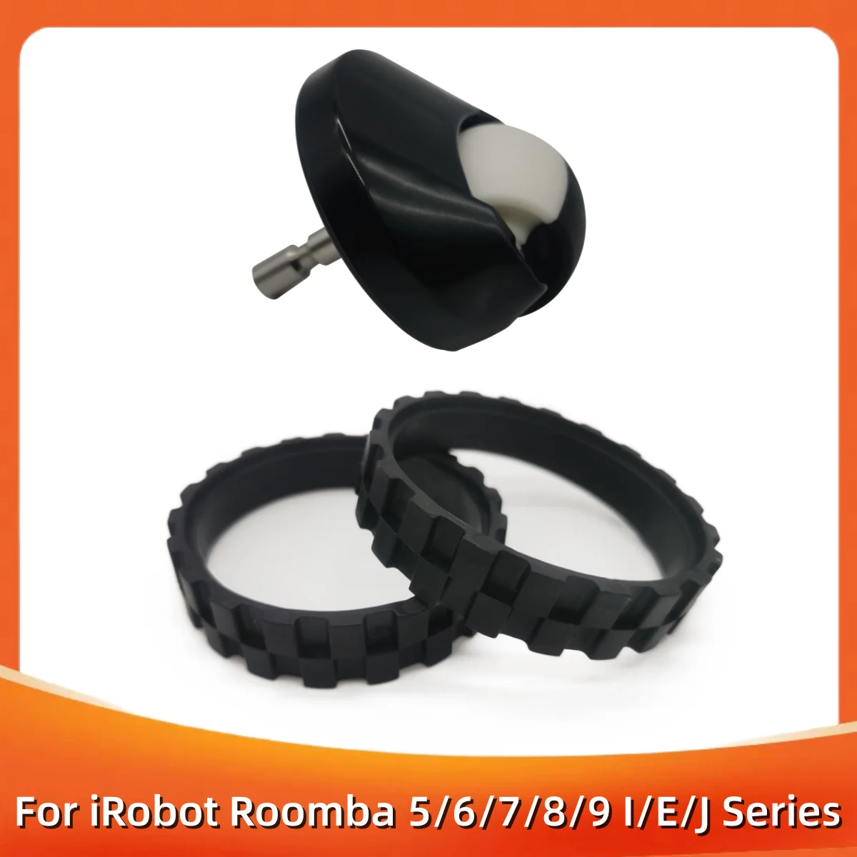 Replacement Front Wheel and TiresSkin For IRobot Roomba I7 E5 E6 500 600 700 800 900 Series Anti-Slip iRobot Roomba Accessories